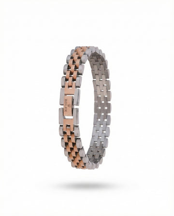 Royal Crest Dual-Tone Bracelet