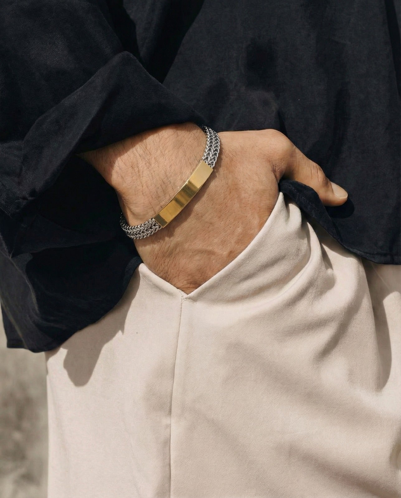 Titan Gold Bar Bracelet